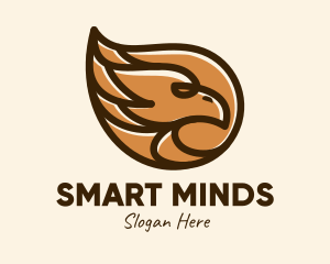 Wildlife Conservation - Brown Eagle Head logo design