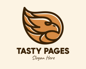 Brown Eagle Head  logo design