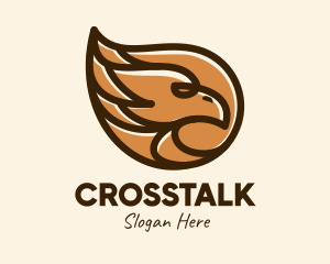 Brown Eagle Head  logo design