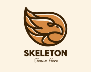 Brown Eagle Head  logo design