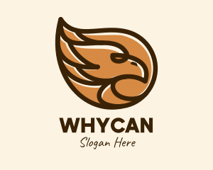Veterinarian - Brown Eagle Head logo design