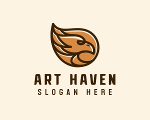 Brown Eagle Head  logo design