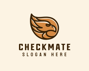 Brown Eagle Head  logo design