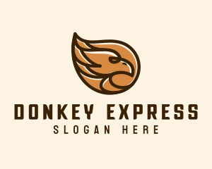 Brown Eagle Head  logo design