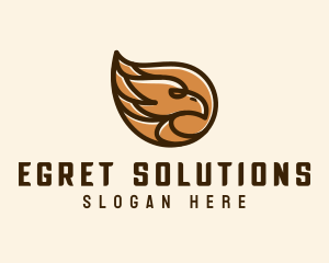 Brown Eagle Head  logo design