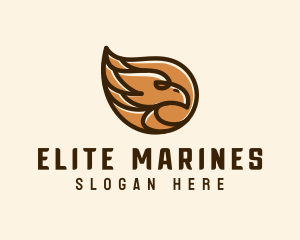 Brown Eagle Head  logo design