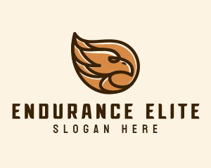 Brown Eagle Head  logo design