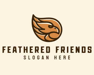 Brown Eagle Head  logo design