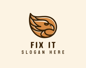 Brown Eagle Head  logo design