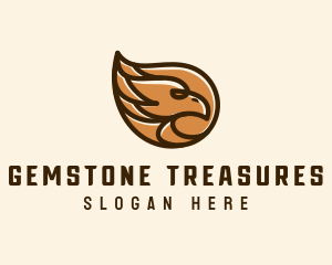 Brown Eagle Head  logo design