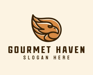 Brown Eagle Head  logo design