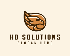 Brown Eagle Head  logo design