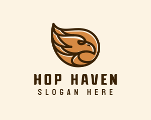 Brown Eagle Head  logo design