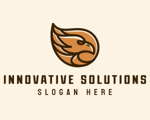 Brown Eagle Head  logo design