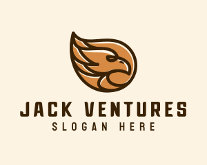 Brown Eagle Head  logo design