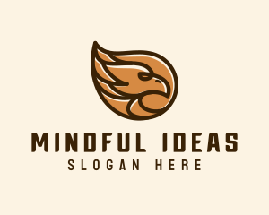 Brown Eagle Head  logo design