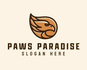 Brown Eagle Head  logo design