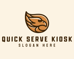 Brown Eagle Head  logo design