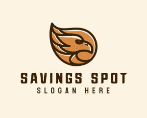 Brown Eagle Head  logo design