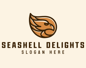 Brown Eagle Head  logo design