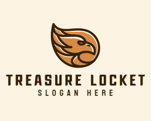 Brown Eagle Head  logo design