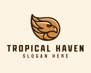 Brown Eagle Head  logo design