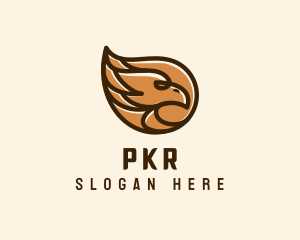 Brown Eagle Head  logo design