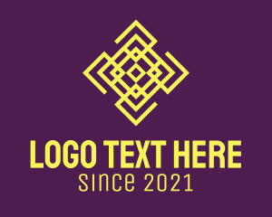 Pattern - Yellow Pattern Outline logo design