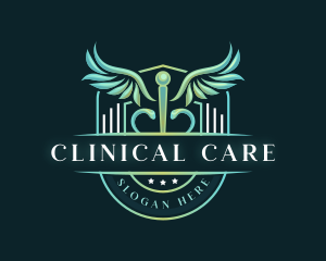 Caduceus Health Medicine logo design