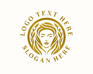 Dermatologist - Elegant Beauty Woman logo design