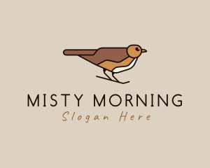 Nature Sparrow Bird logo design