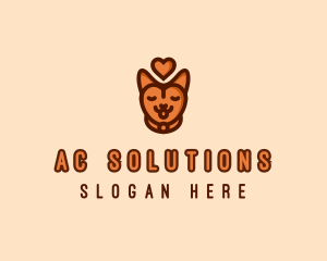 Pet Cat Love  logo design