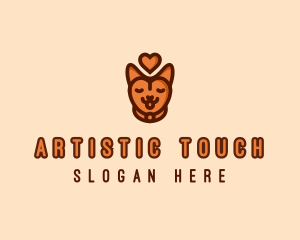 Pet Cat Love  logo design