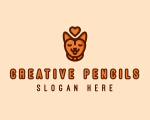 Pet Cat Love  logo design