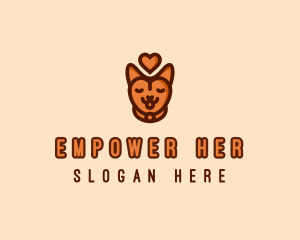 Pet Cat Love  logo design