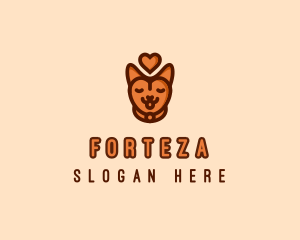 Pet Cat Love  logo design