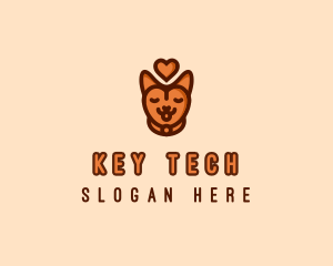 Pet Cat Love  logo design