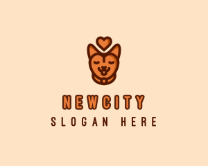 Pet Cat Love  logo design