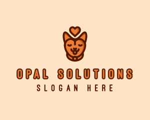 Pet Cat Love  logo design