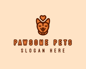 Pet Cat Love  logo design