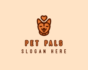 Pet Cat Love  logo design