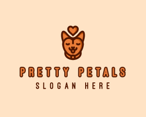 Pet Cat Love  logo design