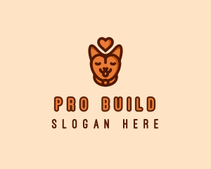 Pet Cat Love  logo design