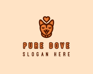 Pet Cat Love  logo design