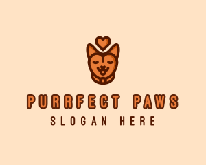 Pet Cat Love  logo design