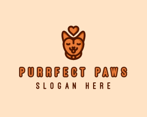 Cat - Pet Cat Love logo design