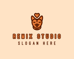 Pet Cat Love  logo design