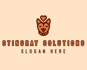 Pet Cat Love  logo design