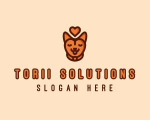 Pet Cat Love  logo design