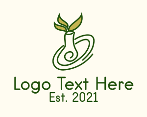 Arrangement - Natural Flower Vase logo design